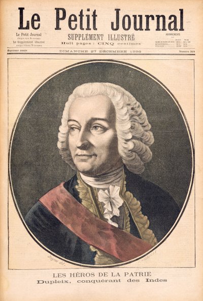 Portrait de Joseph François Dupleix (1697-1763), illustration de 